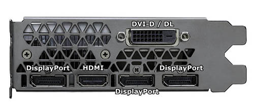 несколько разъемов DisplayPort на видеокарте
