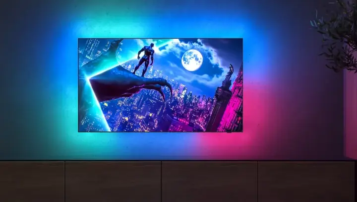 на картинке новый телевизор Philips OLED950 2025 года