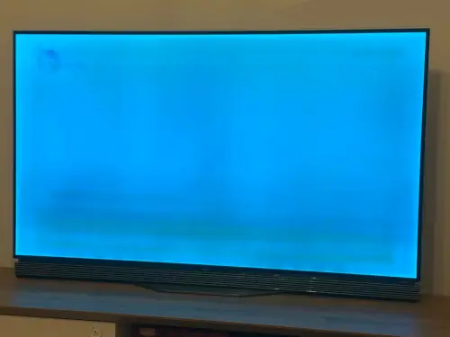 Пример выгорания OLED экрана в телевизоре